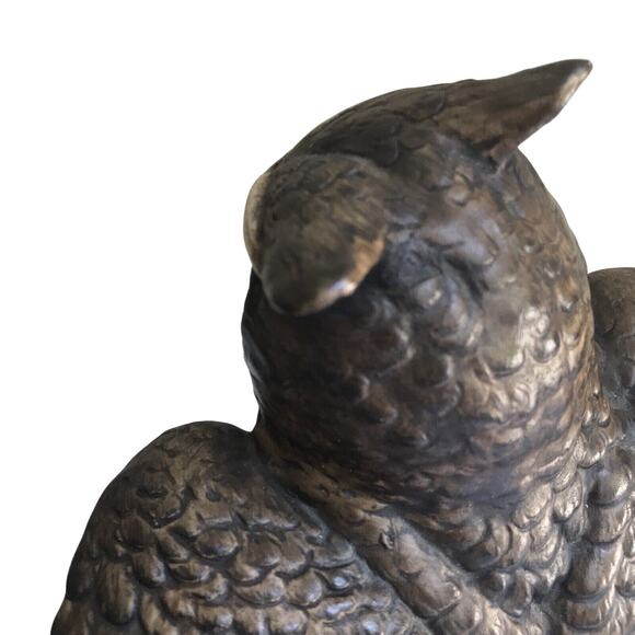 Owl Ceramic Brown Made In Japan vintage Owl Collectors 8” hand painted UCCTI - Picture 13 of 14